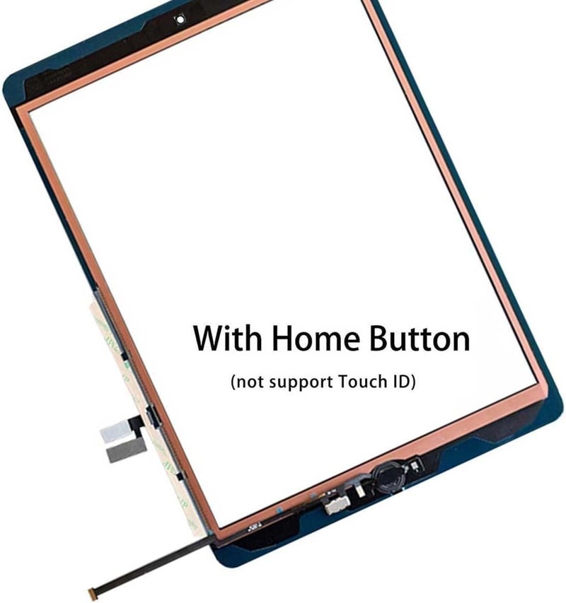 Zentop بديل شاشة اللمس لجهاز iPad 9 2021 الجيل التاسع A2602 A2603 A2604 A2605 مع زر الصفحة الرئيسية، حامل الكاميرا، لاصق مثبت مسبقًا، مجموعة أدوات الإصلاح - Image 4